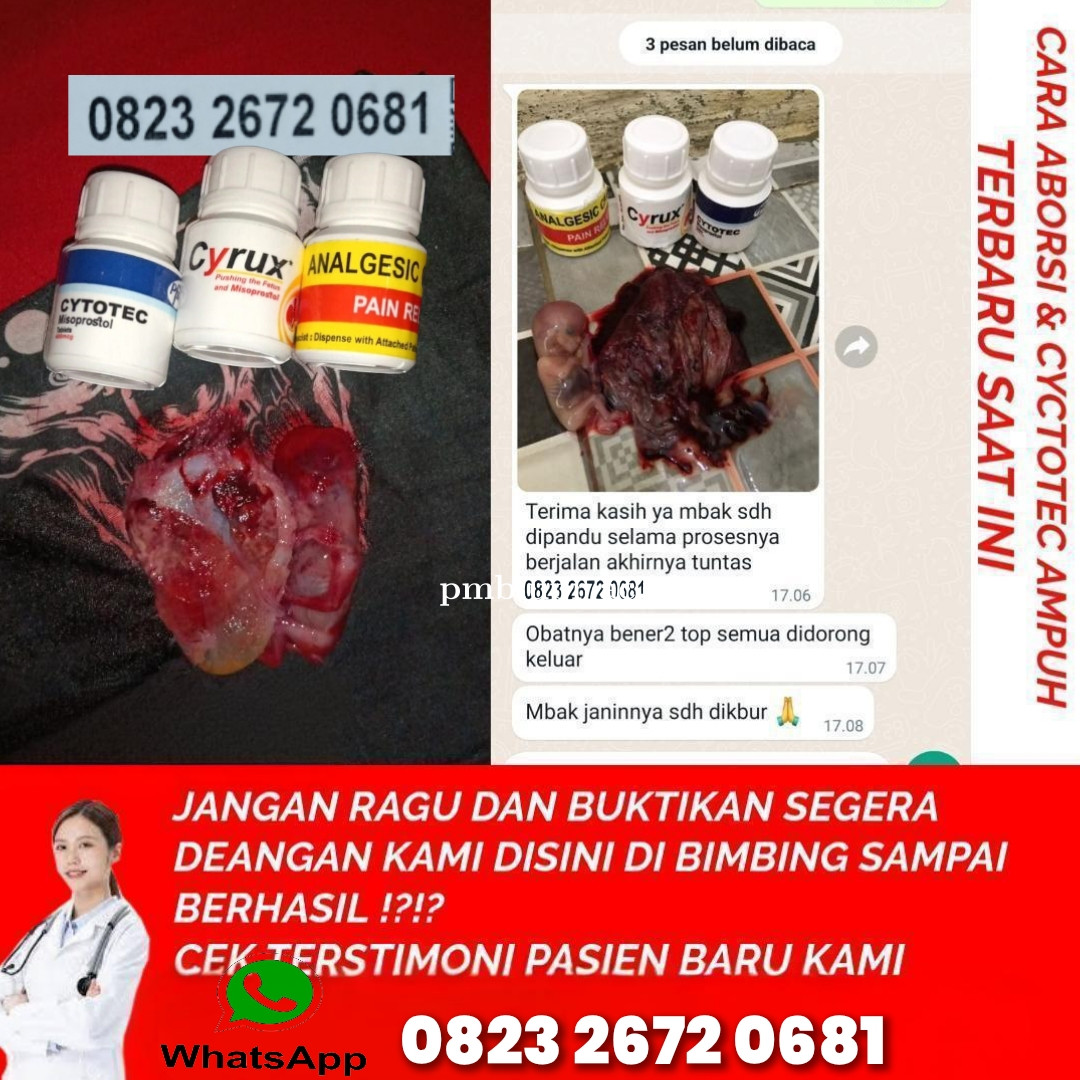 Apotek Jual Obat Aborsi Kalimantan Tengah [ 082326720681 ] Cytotec Sebagai Obat Penggugur Kandungan